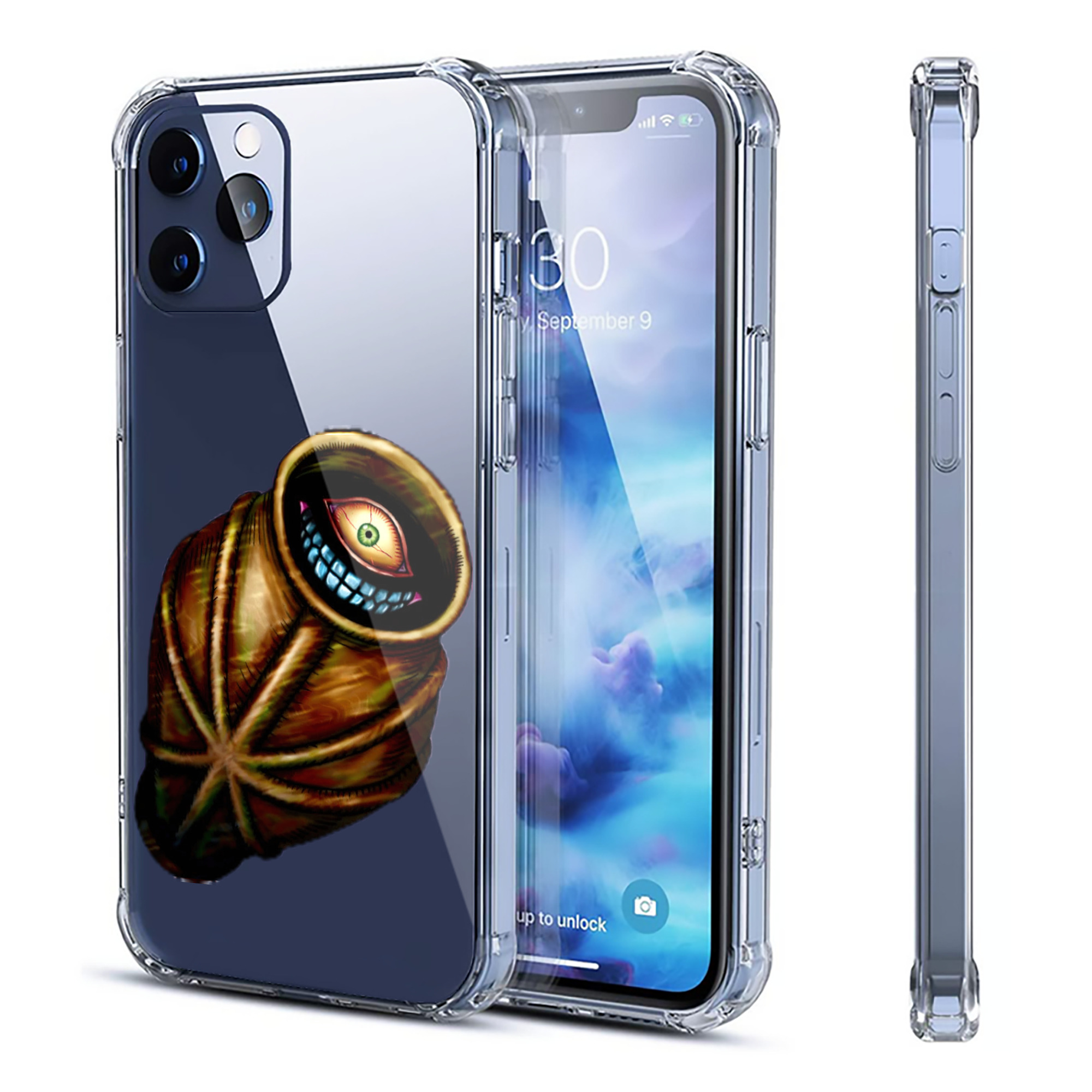 （画像用） 遊☆戯☆王 Yu-Gi-Oh! 【iPhone 12シリーズ対応】透明スマホケース（クリアソフトケース）